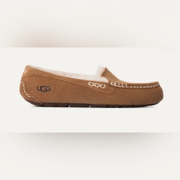 UGG Ansley Chestnut Suede Slippers - Picture 3 of 7